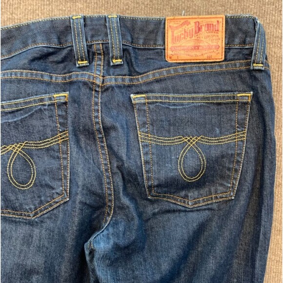 Lucky Brand Lola Bootcut Jeans Womens 10/30 Mid Rise Dark Indigo Wash USA Denim - Picture 2 of 9
